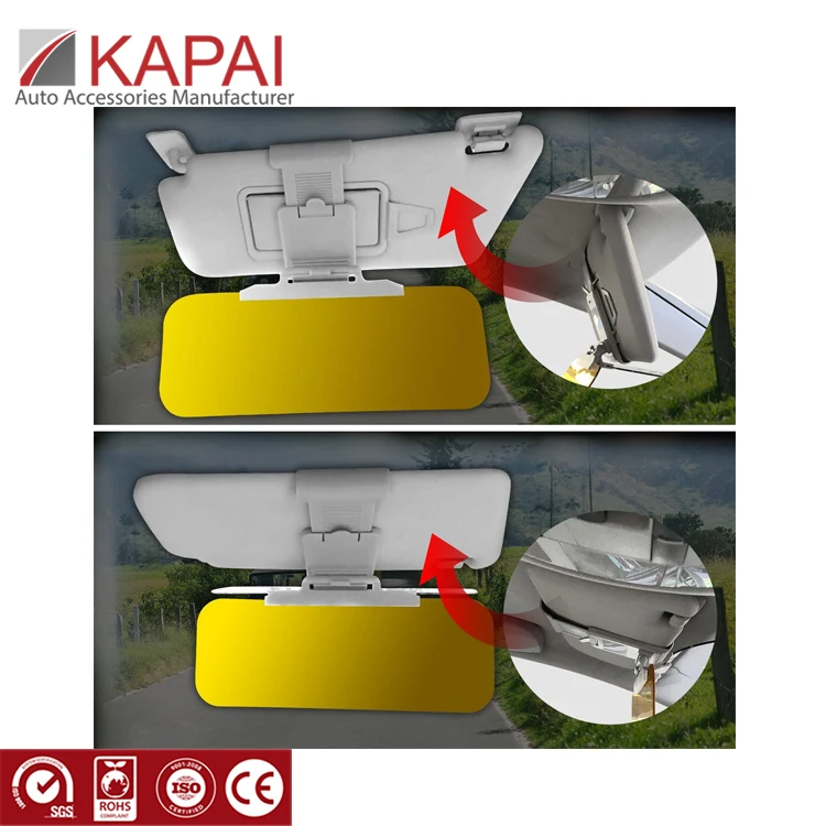 Day and Night Anti-glare best sun visor for car 2 in 1 HD Vision