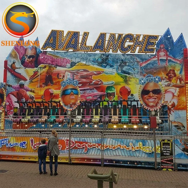 Fun Fair Ground Attractions Crazy Wave Amusement Rides Miami Tropical Trip