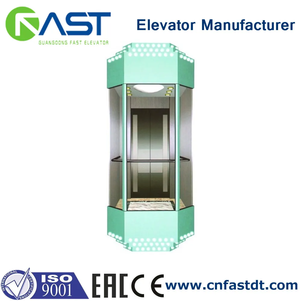 
Observation glass elevator panoramic elevator lift 