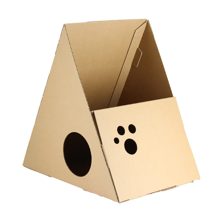 
2018 trending products DIY flat packing selected cube cat play house 