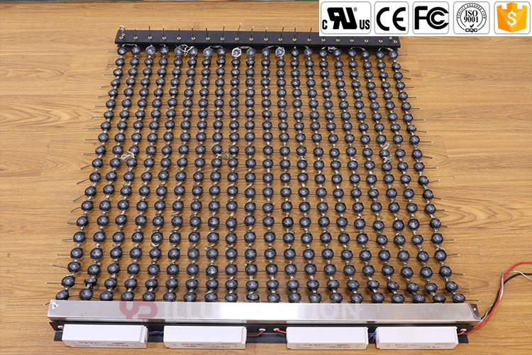 YD Illumination  led flexible curtain screen energy saving and long lifespan media facade