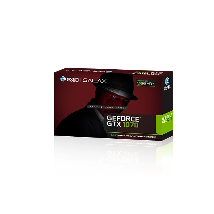 GALAXY NVIDIA Geforce GTX1070  Dajiang 8G Used Graphics Card with 8GB GDDR5 Video Memory Powered by GeForce GTX 1070