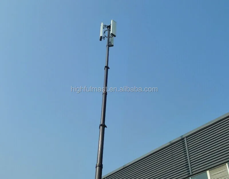 
antenna mast communication tower for radio antenna broadcast telescopic mast 