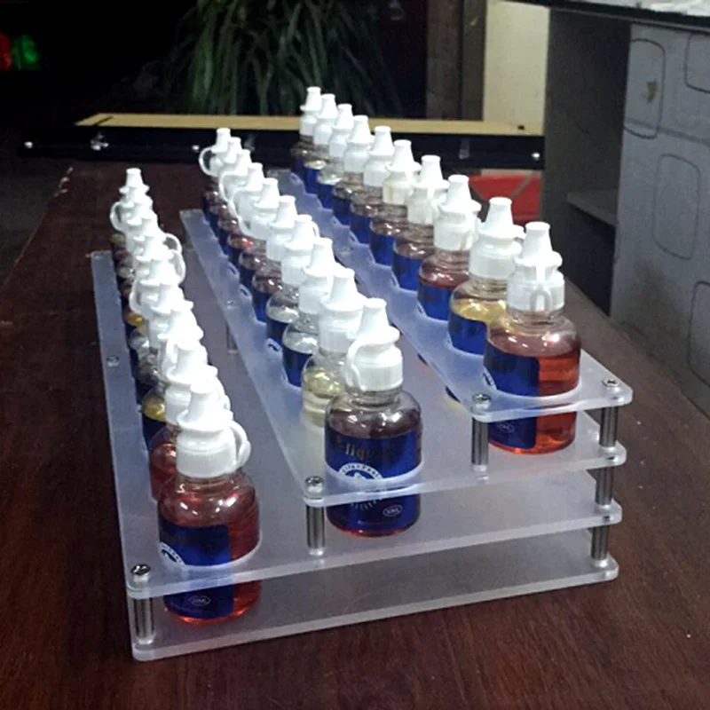 DIY 30ml e cigarette liquid display rack best selling