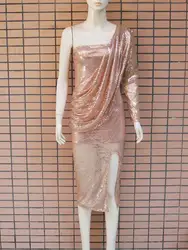 2021 latest design gold prom dresses party maxi sequin evening dress