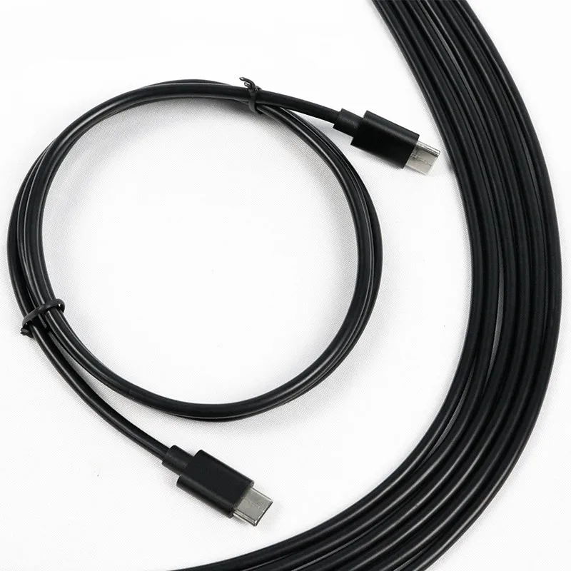 TPE cover  USB2.0 C to usb C 5A charging power cable for MacBook Laptop computer mobile phone cable