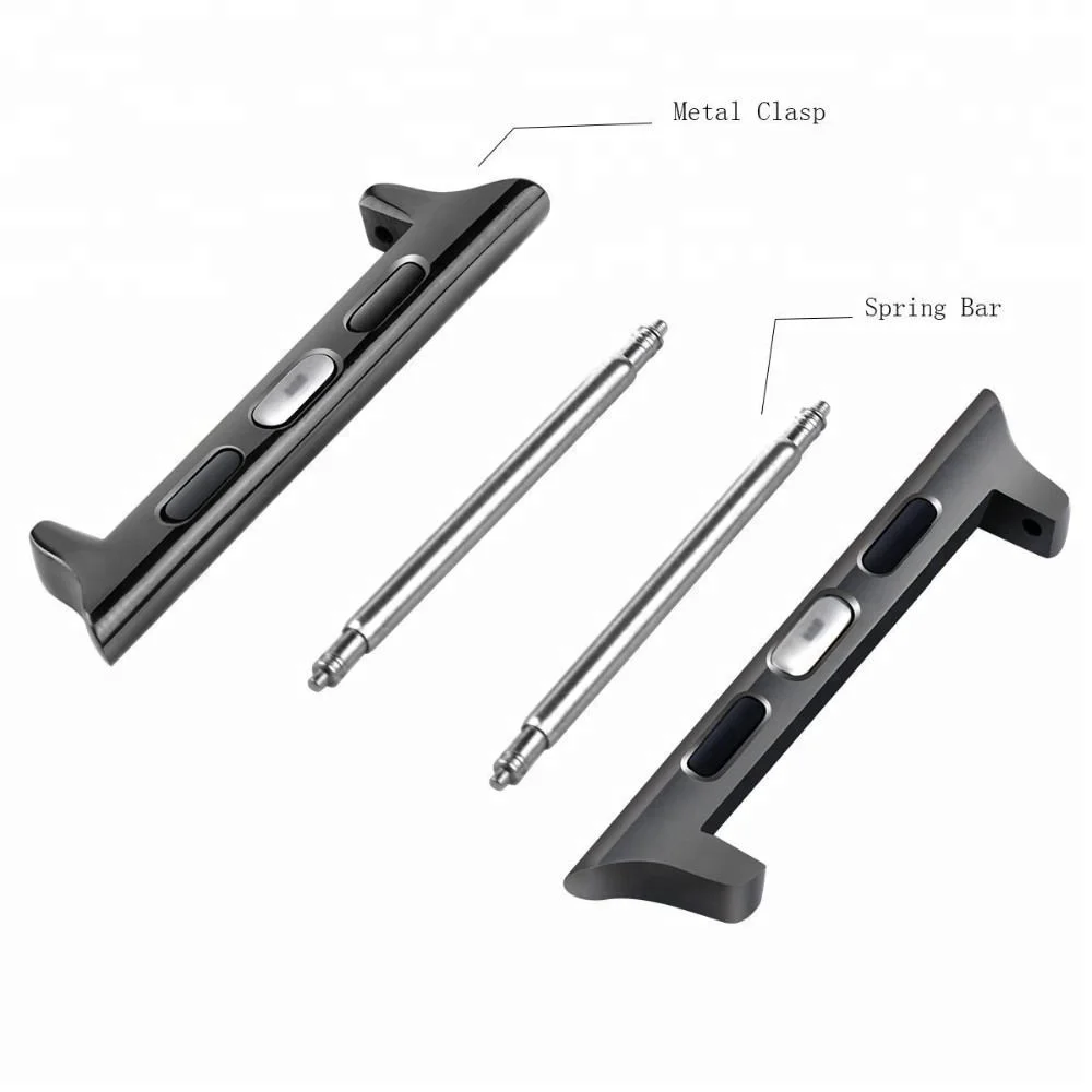 
Super easy to install stainless steel 38mm 42mmwatch strap adapter connector for a pple watch band 