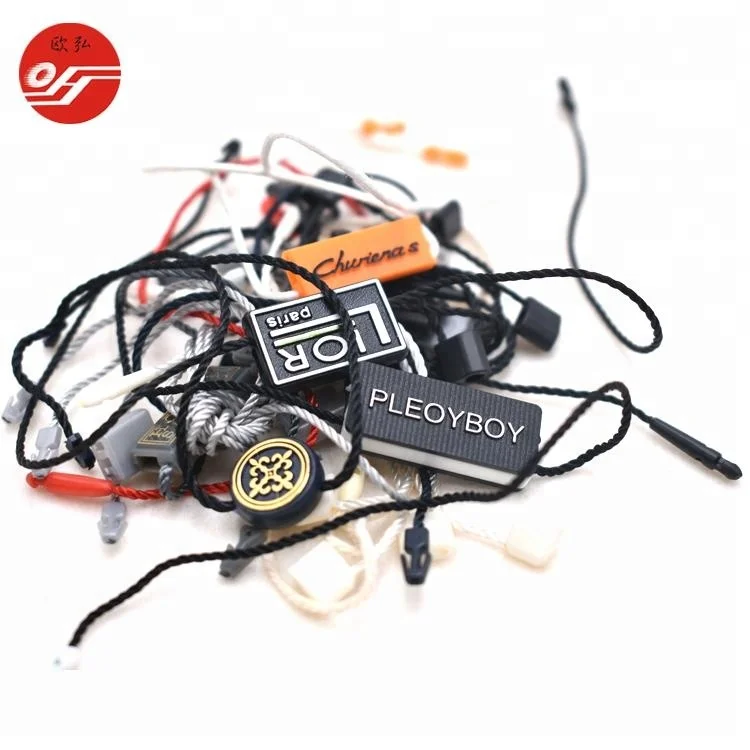 
Wholesale Custom Plastic Seal Tag Embossed Logo Label Tag for Garment 