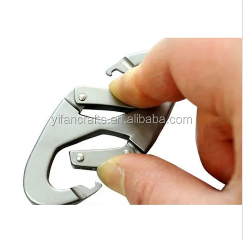 Keychain Keyring Carabiner Snap Hook Clip Paracord Hiking Scouts Buckle Alloy