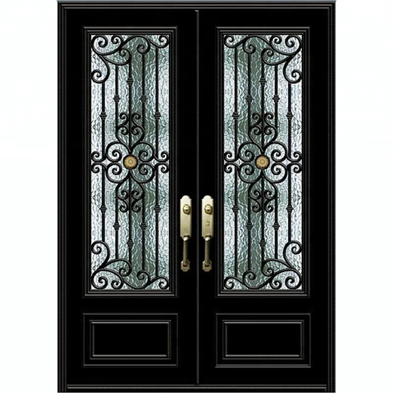 New Luxury iron grill window entry door design