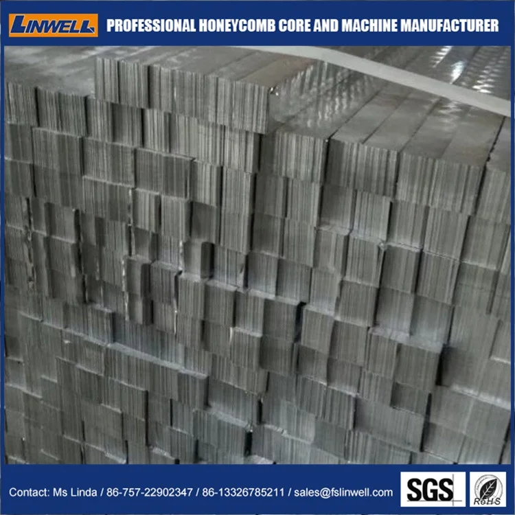 Unexpanded aluminum honeycomb slice block from Linwell