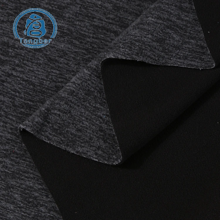 Knitted Cationic Polyester Fleece Bonded Anti Pilling Polar Fleece Fabric