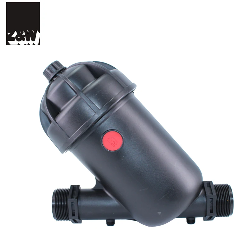 disc screen filter plastic 1 2 inch filter male thread PP material Y type filtration for drip sprinkler irrigation