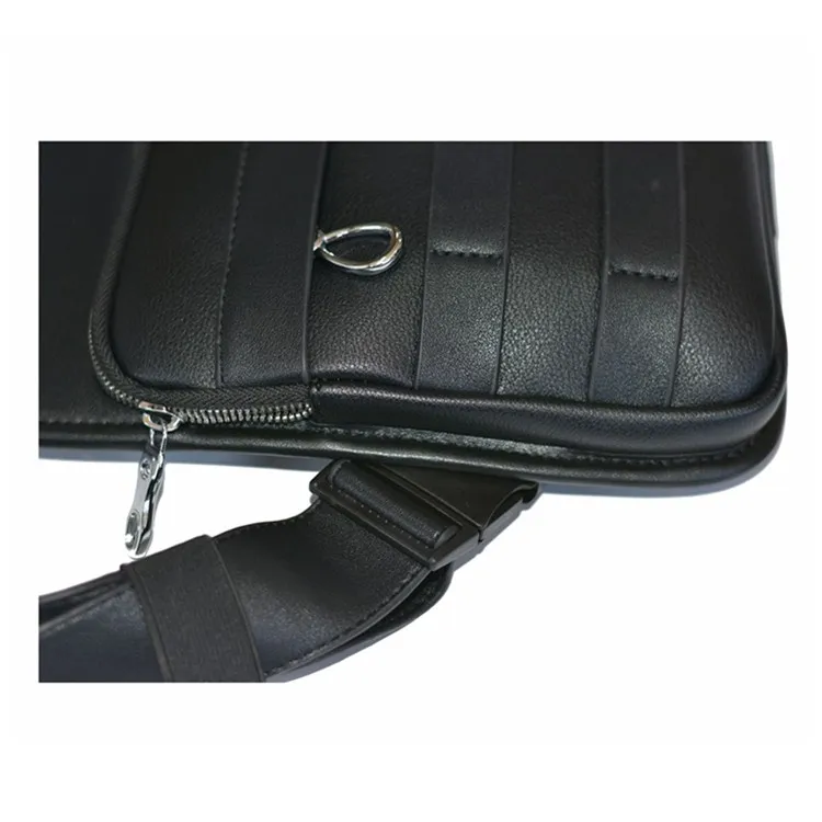 Luxury Military PU Leather Chest Rig Tactical Vest with Metal Buckle