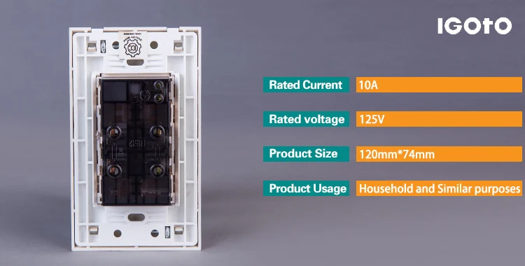 IGOTO american socket 15A US wall outlet double ac socket outlet