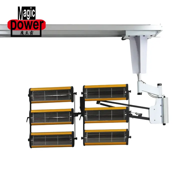 Подвесная 6000 Вт Коротковолновая инфракрасная лампа для сушки краски автомобиля, сушильная лампа для кузова автомобиля, инфракрасные тепловые лампы по лучшей цене