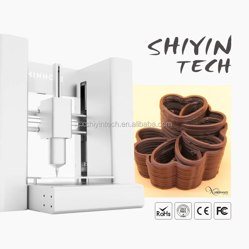egg chocolate food small moulding Full automatic making 3D printer machine