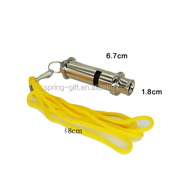 Качественный Металлический свисток для полицейских разведчиков, рекламный спортивный свисток из нержавеющей стали, экстренный свисток для выживания со шнурком