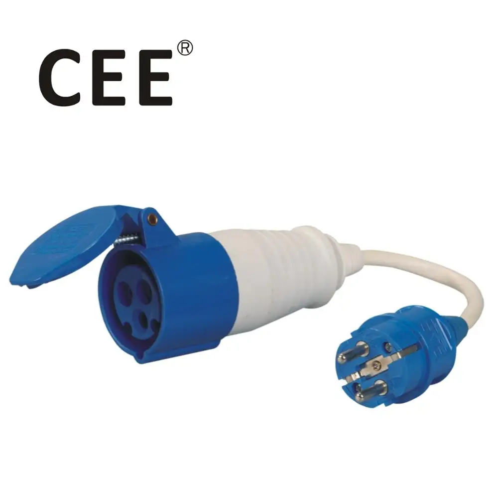 CEE 220V 16A 2P+E Industrial extension cable socket