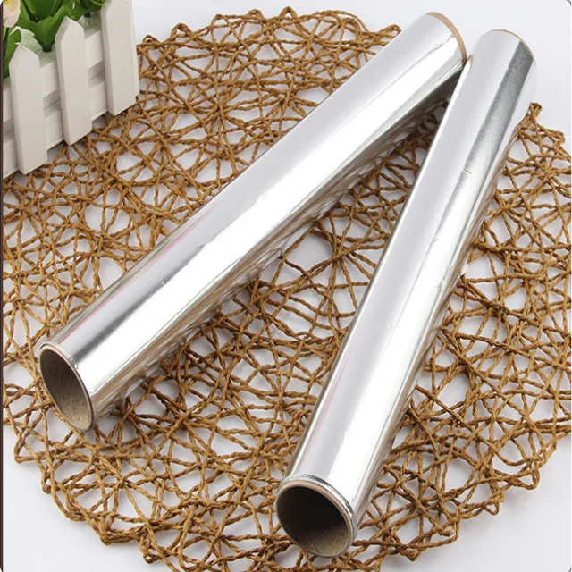 Silver or Gold Kraft Paper Laminated or Backed Aluminum Foil Paper