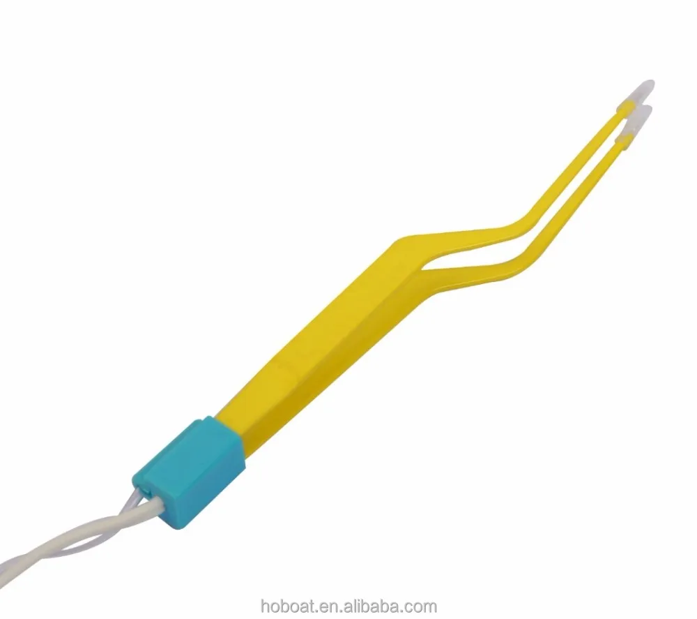 high quality disposable bayonet bipolar forceps with irrigation