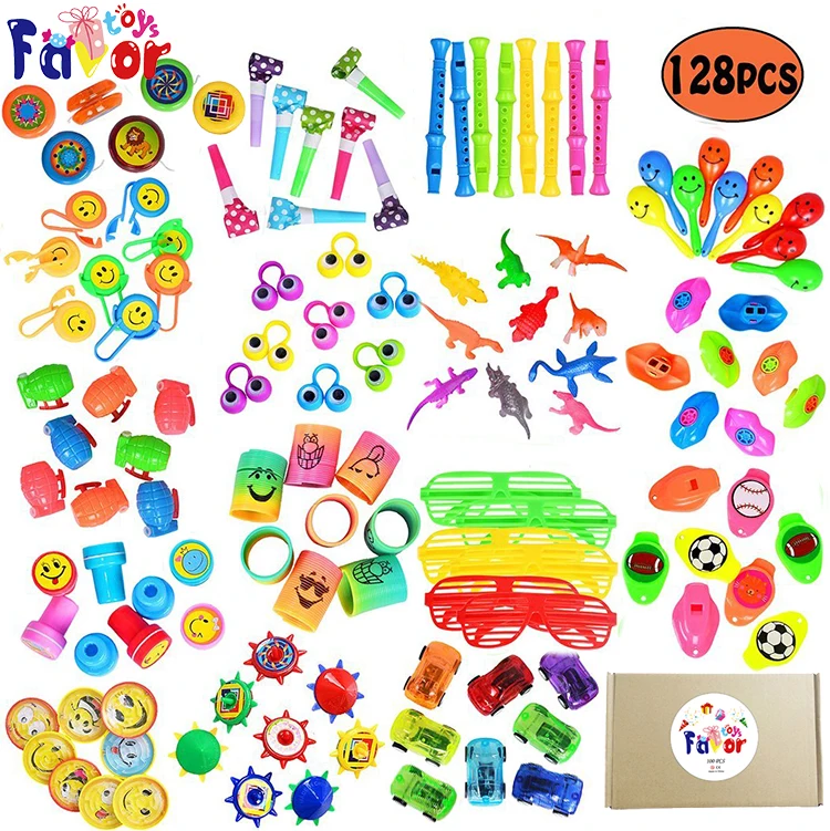 120PCS  Kids Birthday Party Favors Carnival Prizes Box Goodie Bag Fillers Classroom Rewards Pinata Filler Toys Treasure Box