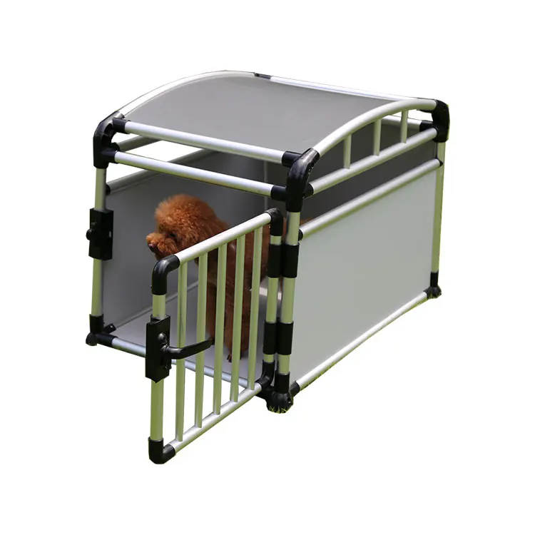 Small Animal Dog Travel Carrier Cage Metal Wire Aluminum Dog Outdoor Cage