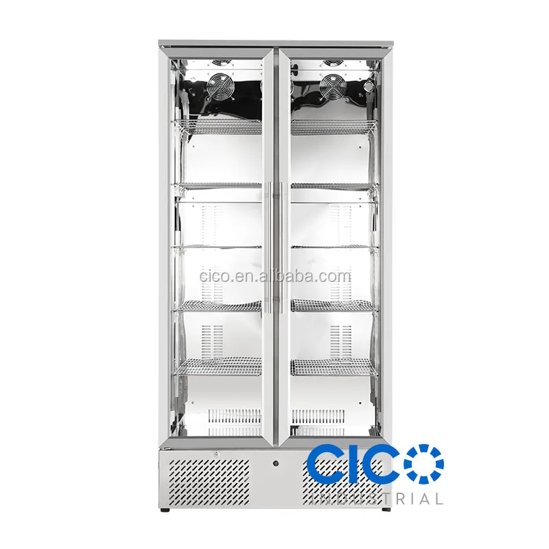 Back Bar Beer Bottle Cooler , beer display refrigerator , beer upright showcase in full stainless steel