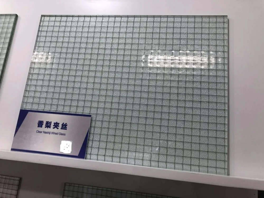 
China factory clear fire rated wire mesh glass for windows 