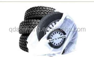 Полиэтиленовый пластиковый чехол для автомобильных шин в рулоне