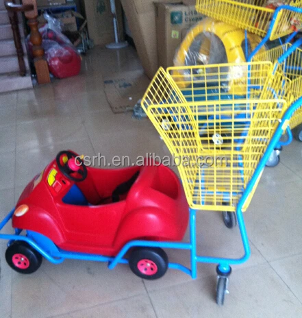 RH-SK05 1180X560X1000mm    Plastic car cartoon children shopping cart