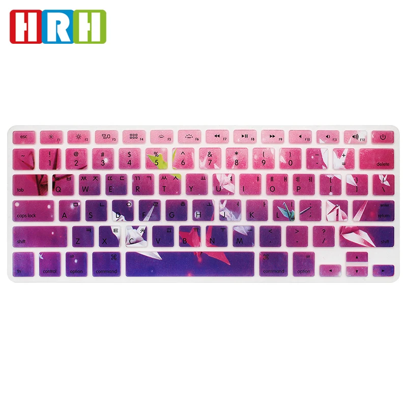 пользовательские силиконовые клавиатуры обложка корейский силикон для macbook шкура Английская версия