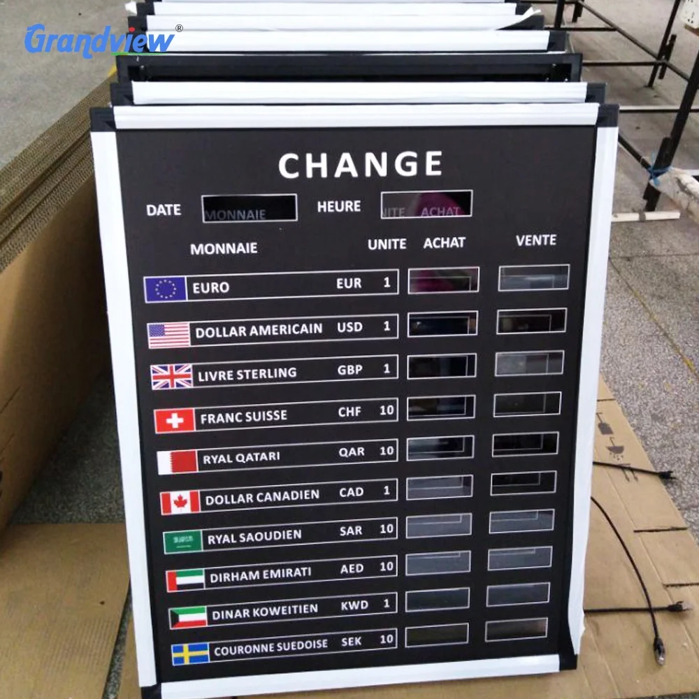 LED digital display 7 segment IR control electronic exchange rate board