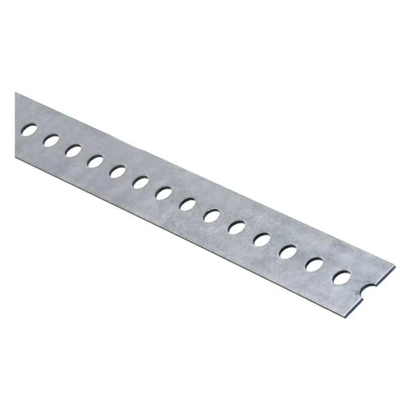 Silver Metallic Punched Aluminum Flat Bar
