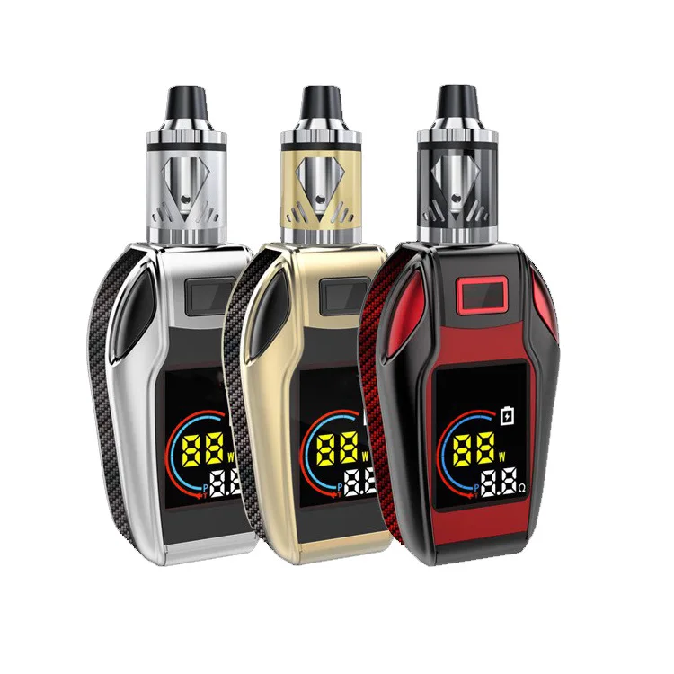 
Huge Battery Supply Variable Voltage 80W Colorful Digital Display Vape Mod Starter Kit 80w LED screen Box Mod 