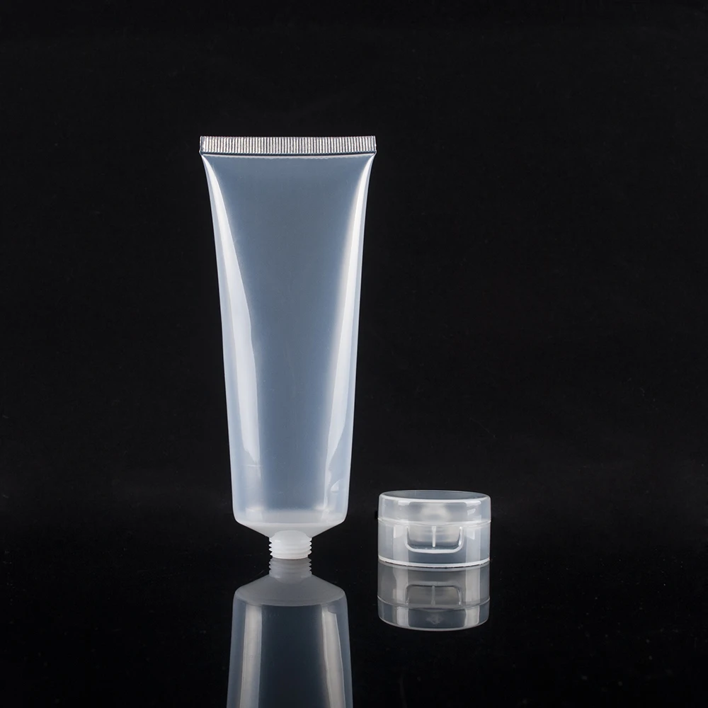 Customized PE Refillable Glossy Plastic Soft Tube Empty Squeeze Lotion Shampoo Bottles