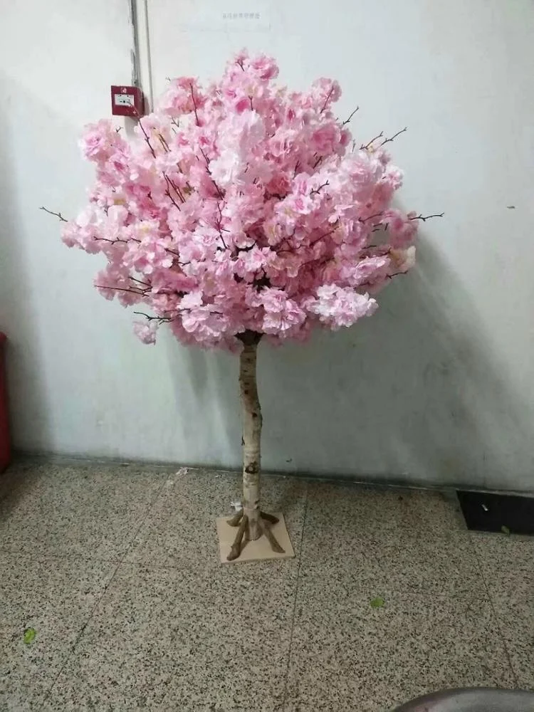 
artificial modeling cherry tree bar interior decoration simulation plant wedding hotel square living room fake tree decoration 