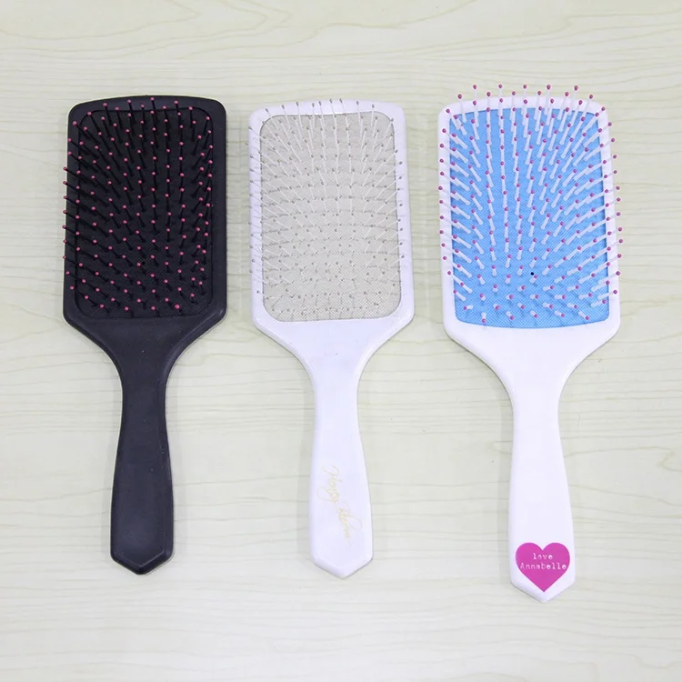 professional plastic Promotion gift loreal wholesale colorful anti-static hair shampoo paddle brush