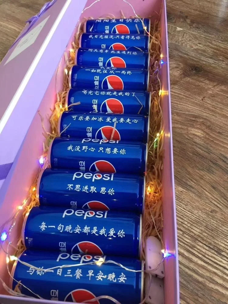 Wholesale 150ml 250ml 330ml 355ml 500ml slim aluminum soft drink can for juice beer wine and  can be custom-made into gift boxes