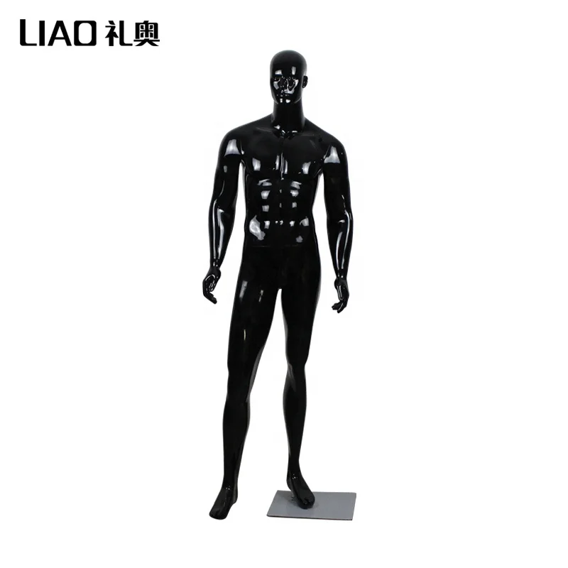 Brand New dummy abstract head men mannequin dress form Black gold color male mannequins