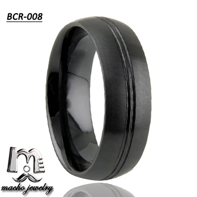 Новый Дизайн Керамической Палец Кольцо Щеткой Поверхность Кольцо с Линии