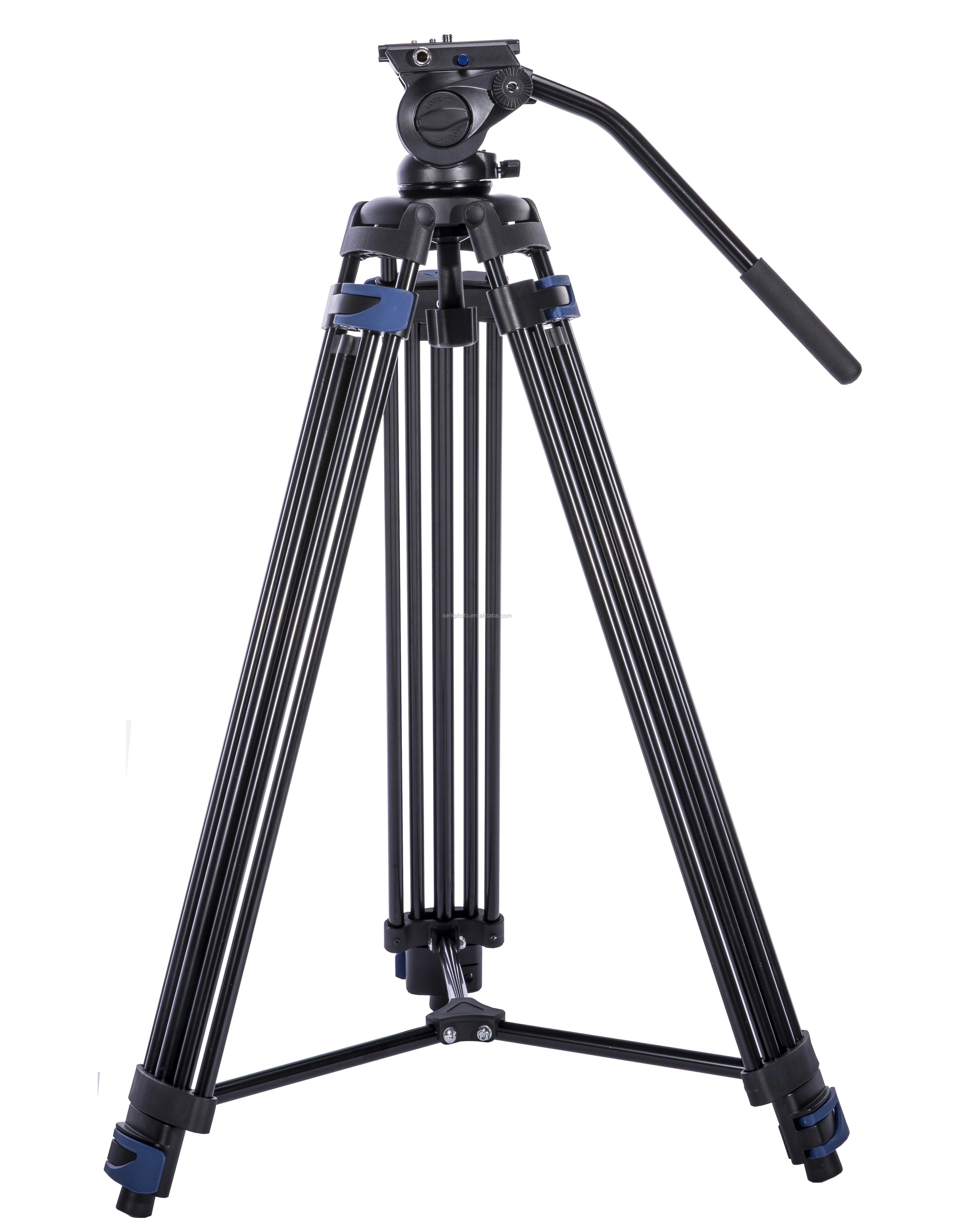 Professional Video Tripod With Fluid Head Suitable For Video Camera