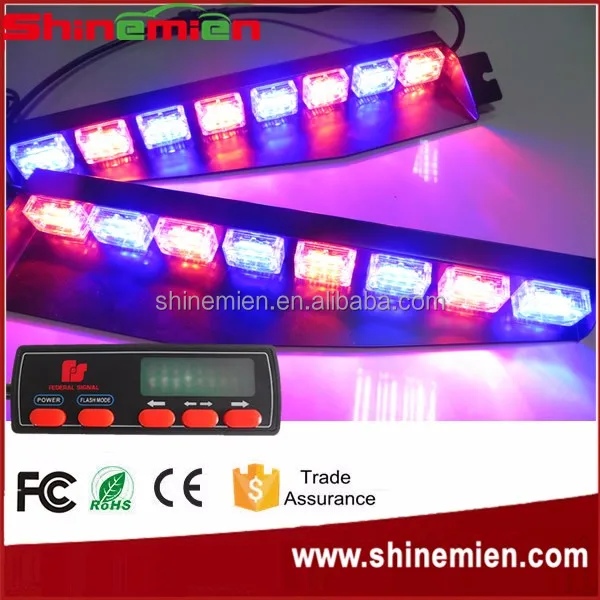 Led Visor Light Emergency Police Led Strobe Lights Split Mount Deck Dash LED Lightbar