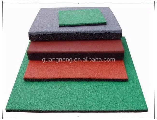 Kindergarten Park Rubber Mats Playground 50*50*3 cm Recycled Rubberized Flooring