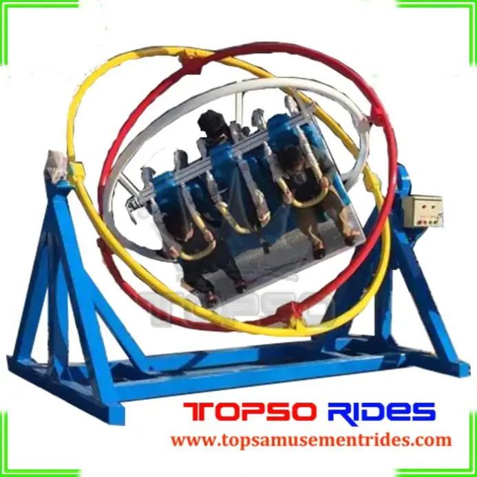 Topso Outdoor And Indoor Amusement Rides Human Gyroscope For Sale