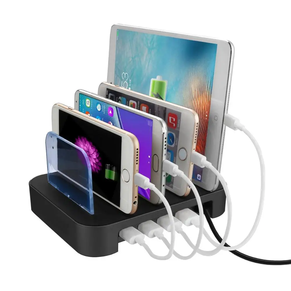 4-Port USB hub Charging Dock Station Charger Stand organizer -Tablet/iPAD/Phone