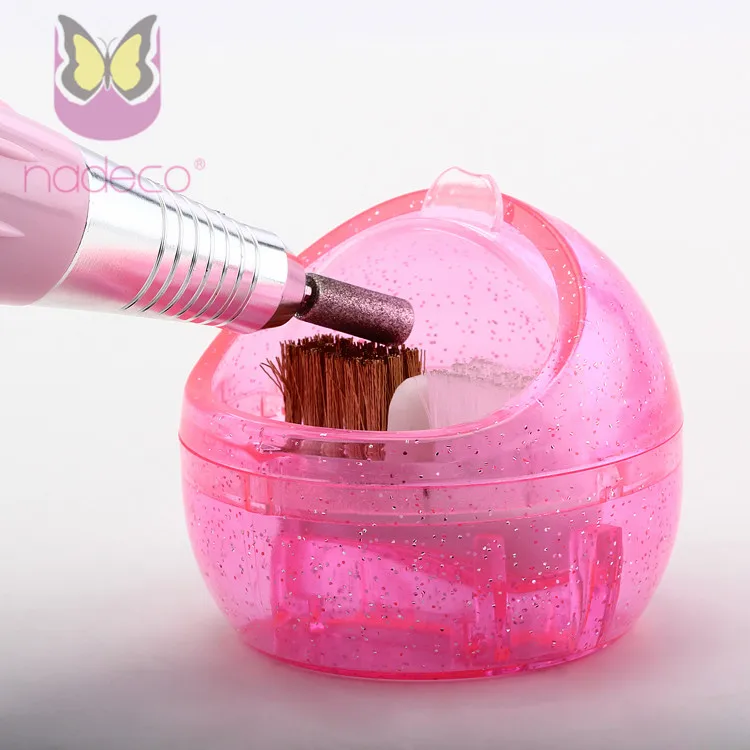 Mini Nail Drill Bit Cleaner Electric Nail Art Tools Nail Drill Machine Cleaner