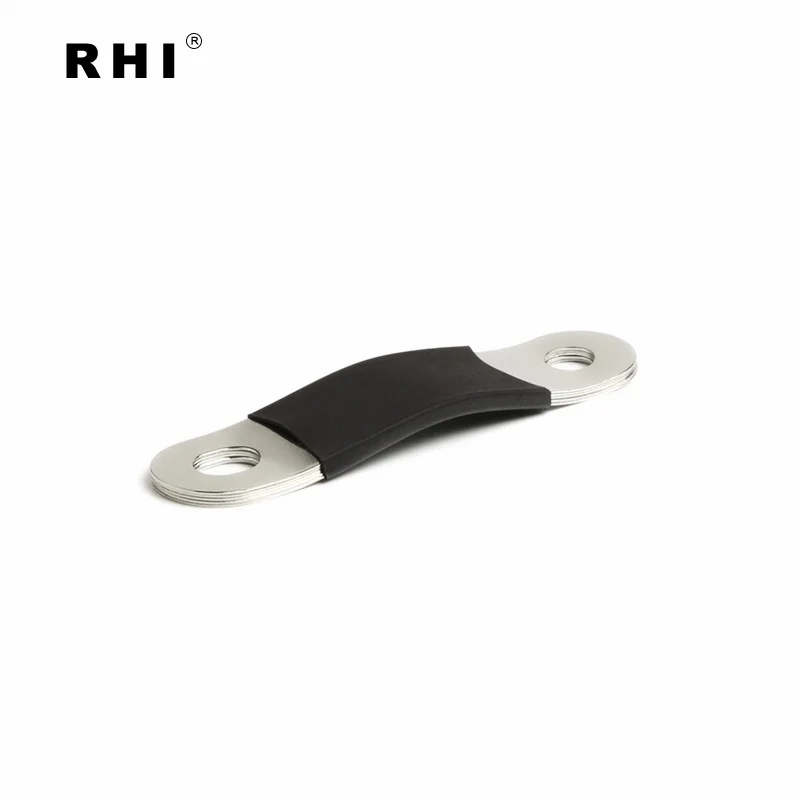 Черный рукав изолированный гибкая медная фольга полоса с высокой проводимостью