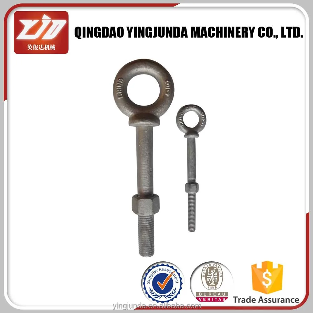 hanging eye bolt tow hook screw and eye bolts