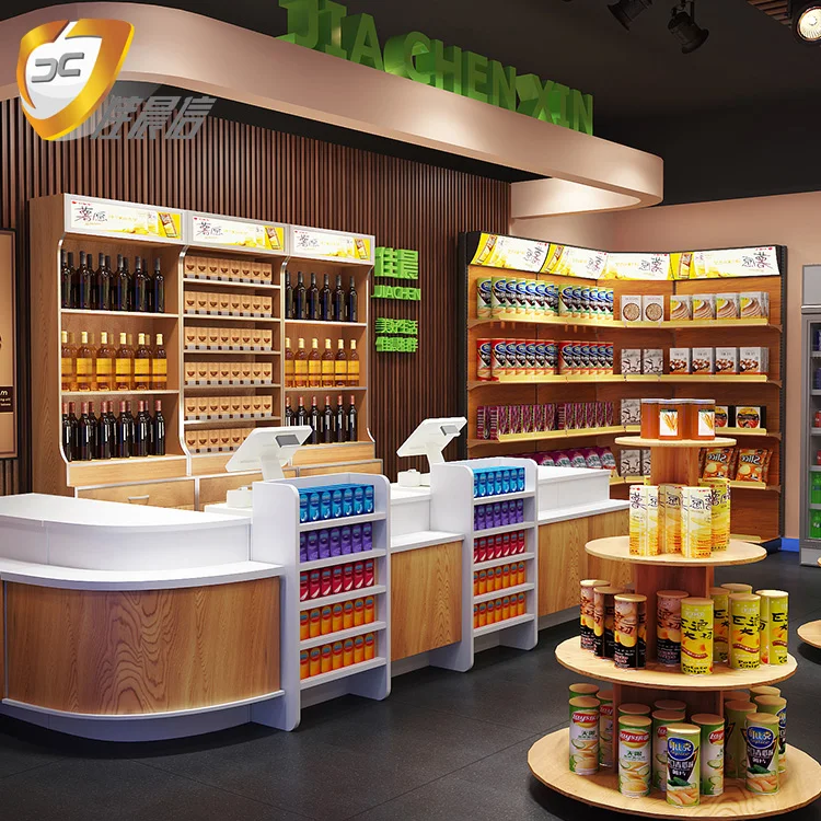 Grocery Store convenient best price Cashier Counter for Grocery Store checkout counter with bag holder